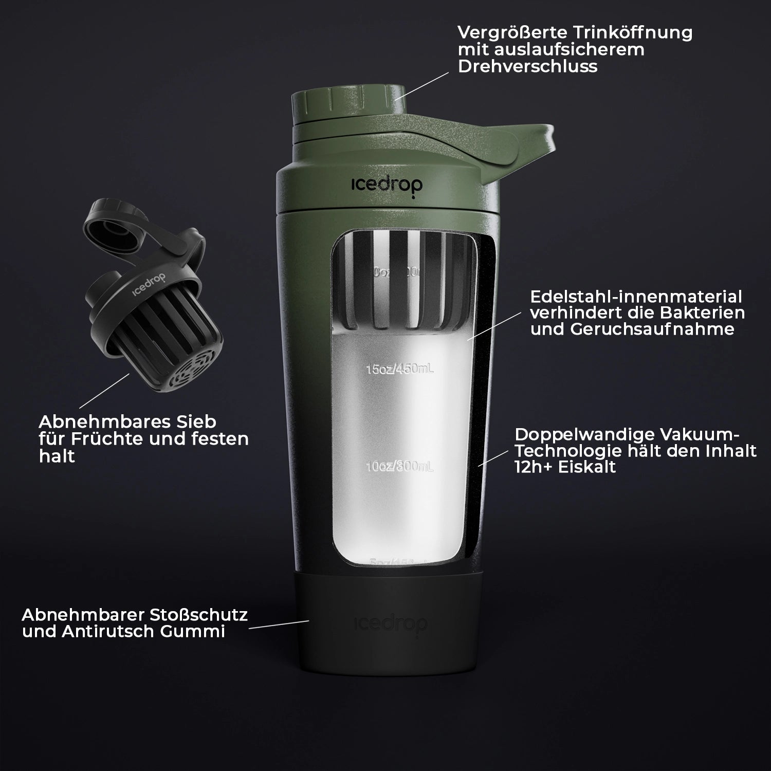 Thermonator™ 2.0 | Thermo Fitness Shaker 750ml | BPA-frei