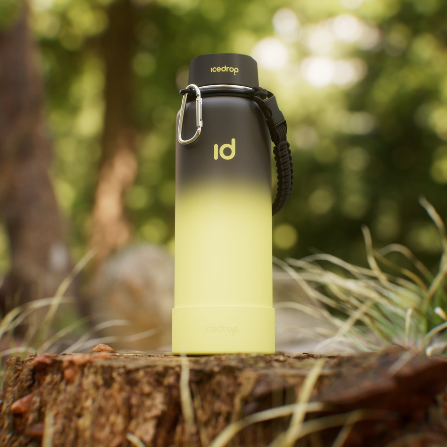 Hydrohike™ Grau / Neon | Thermo Outdoor Trinkflasche | 1200ml | BPA frei