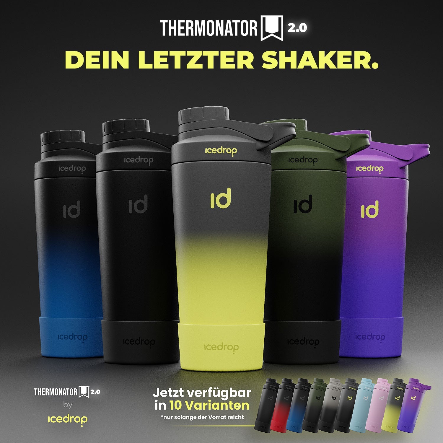Thermonator™ 2.0 Stein / Schwarz | Thermo Shaker 750ml | BPA-frei