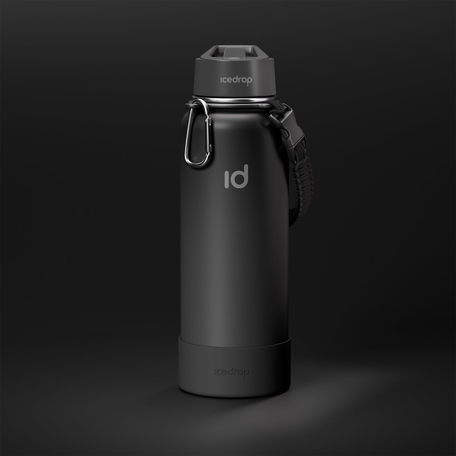 Hydrohike™ Schwarz | Thermo Fitness Trinkflasche | 1200ml | BPA frei